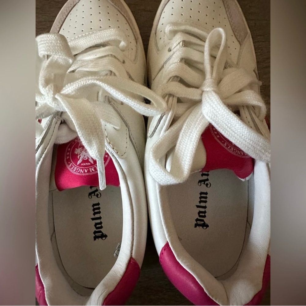 Palm Angels University Sneakers in Fuschia White / Size 38 - Picture 9 of 12